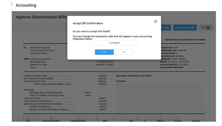 RedTeam Go Change Sub Bill Application Date