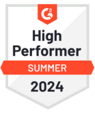 G2 Summer 2024 High performer award